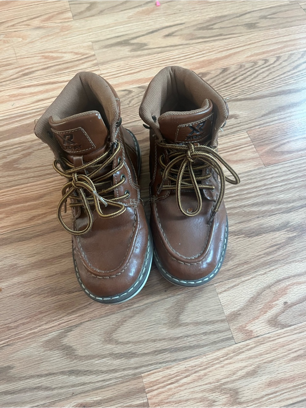 Kids Brown Lace-Up Ankle Boots for Everyday Play
